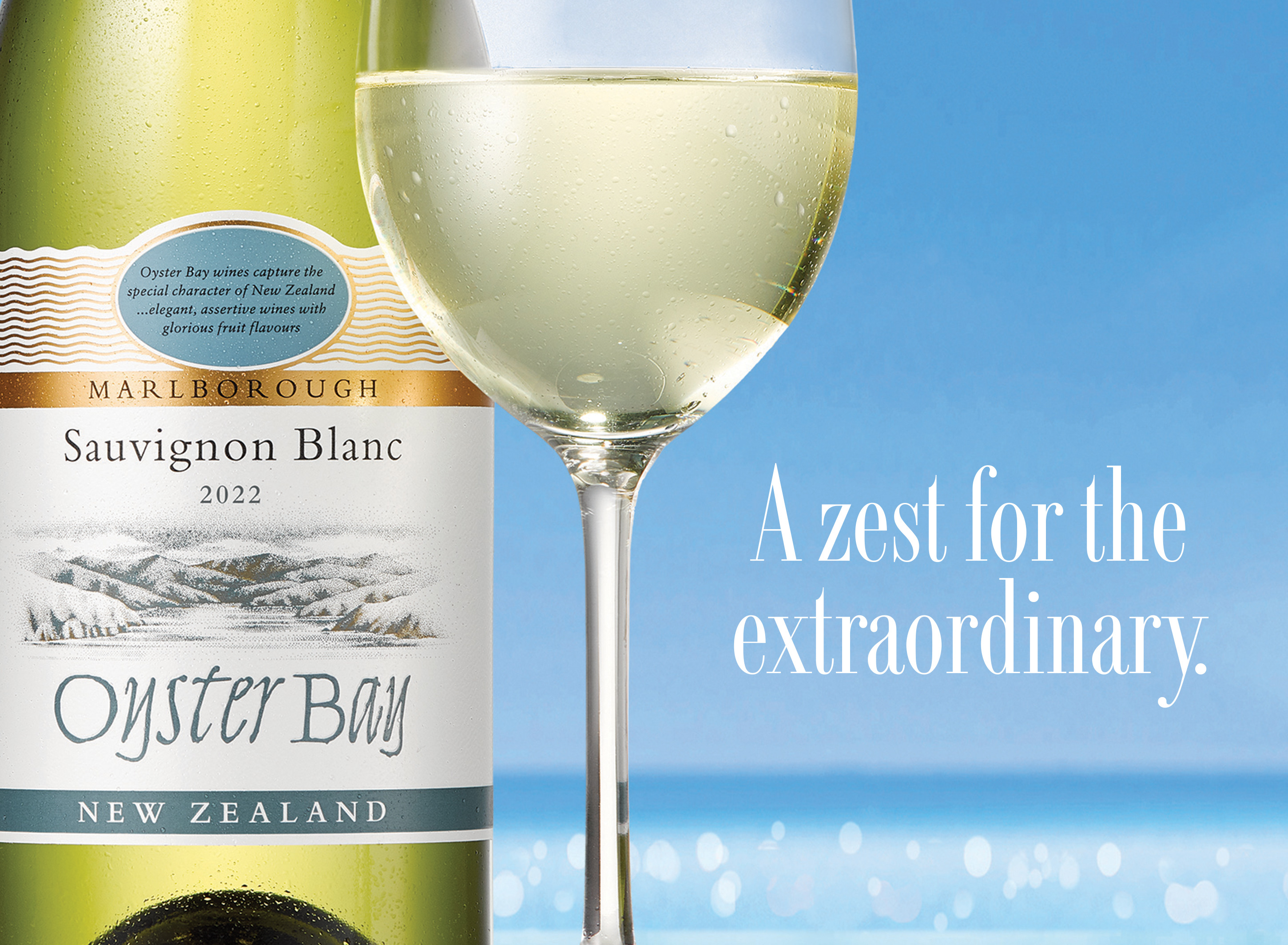 New Zealand Marlborough New Zealand Sauvignon Blanc Wine bottle and glass